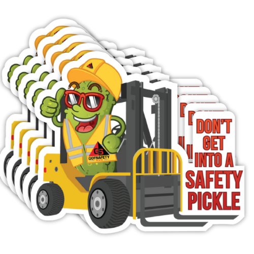 Safety Pickle Stickers (5 Pack) GotSafety.com