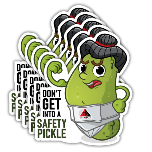 Safety Pickle Stickers (5 Pack) GotSafety.com