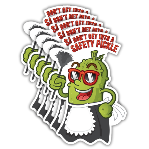 Safety Pickle Stickers (5 Pack) GotSafety.com