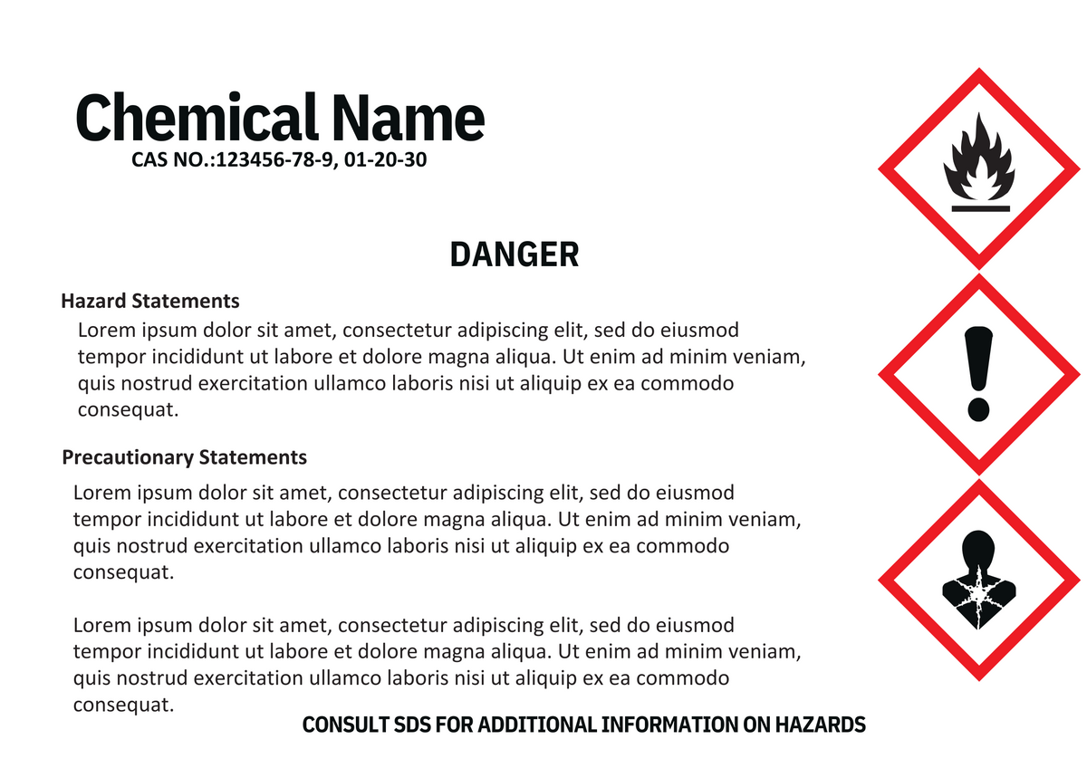 Custom Hazcom Label My Store