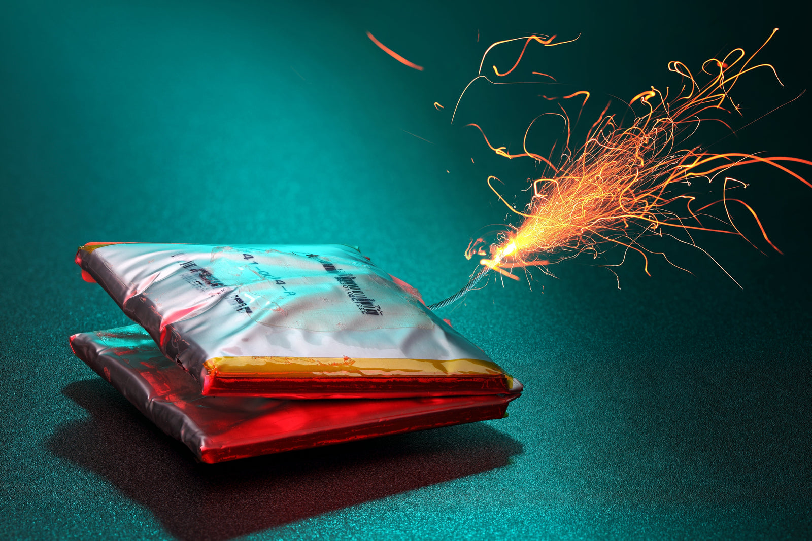 Lithium-ion battery fire in workplace illustrating OSHA liability for employee vape burns.