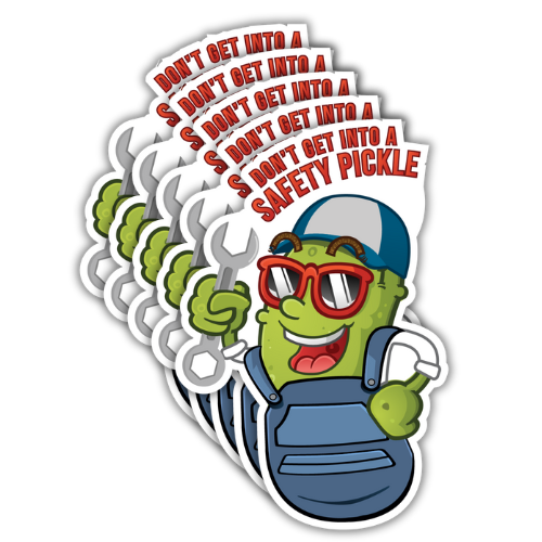 Safety Pickle Stickers (5 Pack)