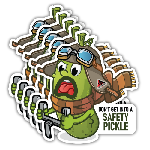 Safety Pickle Stickers (5 Pack)