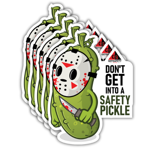 Safety Pickle Stickers (5 Pack)