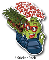 Safety Pickle Stickers (5 Pack)