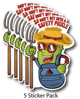 Safety Pickle Stickers (5 Pack)