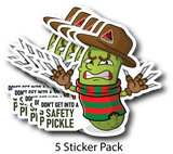 Safety Pickle Stickers (5 Pack)