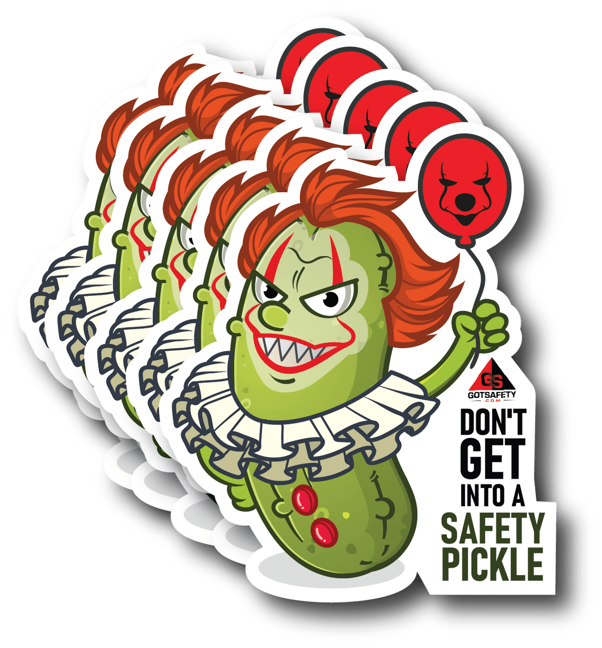 Safety Pickle Stickers (5 Pack)