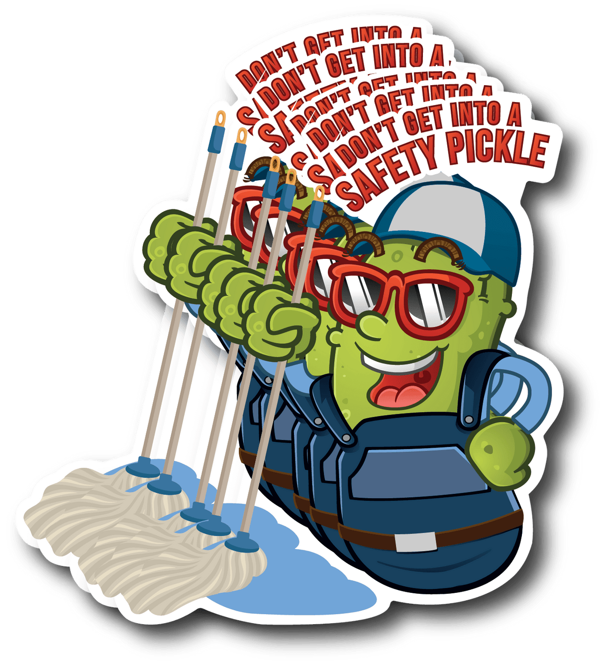 Safety Pickle Stickers (5 Pack)