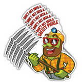 Safety Pickle Stickers (5 Pack)