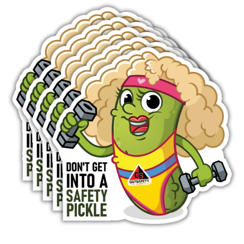 Safety Pickle Stickers (5 Pack)