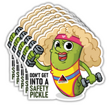 Safety Pickle Stickers (5 Pack)