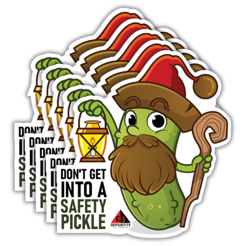 Safety Pickle Stickers (5 Pack)