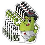 Safety Pickle Stickers (5 Pack)