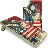 Patriotic Cornhole Board Decal