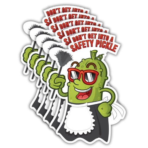 Safety Pickle Stickers (5 Pack)