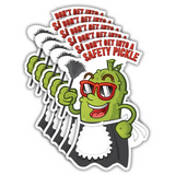 Safety Pickle Stickers (5 Pack)