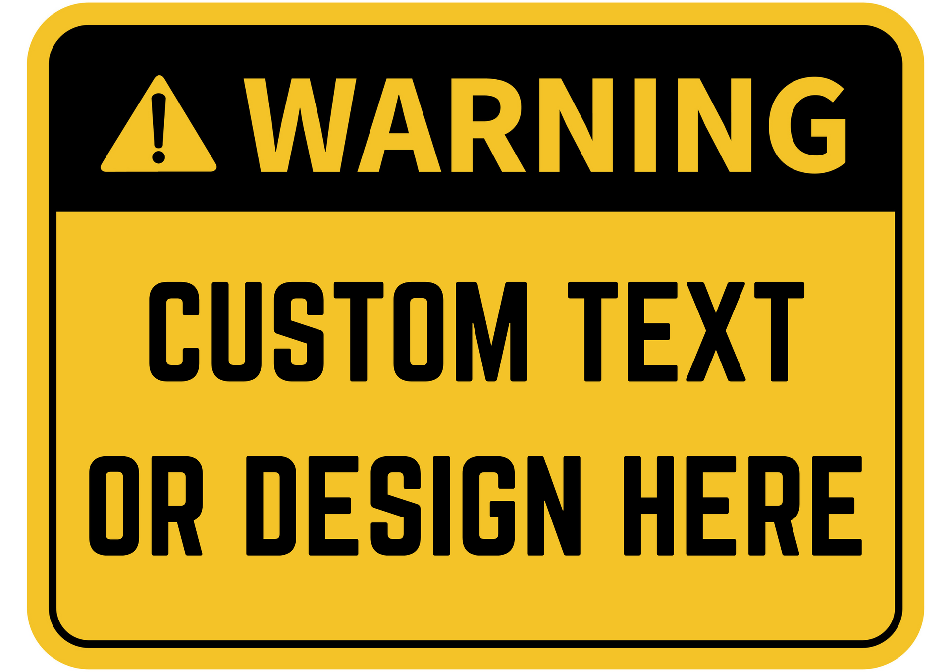 Warning Sign Design Template
