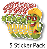 Safety Pickle Stickers (5 Pack)