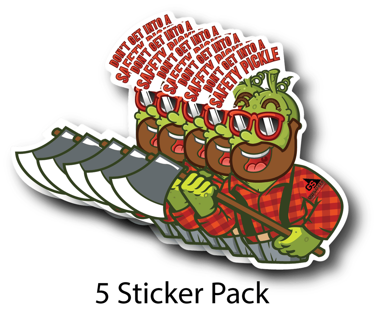 Safety Pickle Stickers (5 Pack)