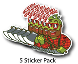 Safety Pickle Stickers (5 Pack)