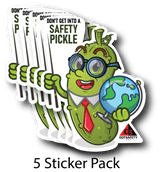 Safety Pickle Stickers (5 Pack)