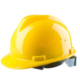 Hard Hat with 4-Point Ratchet Suspension - Impact-Resistant Safety Helmet for Construction & Industrial Use - Available in Orange, Red, Blue, White, and Yellow