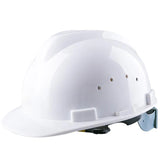 Hard Hat with 4-Point Ratchet Suspension - Impact-Resistant Safety Helmet for Construction & Industrial Use - Available in Orange, Red, Blue, White, and Yellow