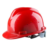 Hard Hat with 4-Point Ratchet Suspension - Impact-Resistant Safety Helmet for Construction & Industrial Use - Available in Orange, Red, Blue, White, and Yellow