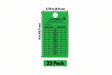 green monthly inspection tags used for safety equipment checklist and compliance tracking