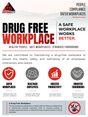 Drug-Free Workplace Poster - 24" x 32" Weather-Resistant | Workplace Safety & Awareness GotSafety.com