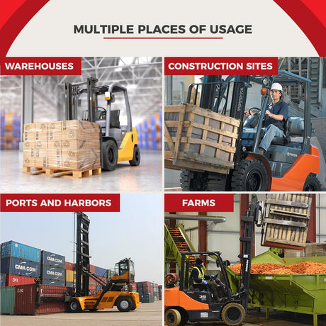 forklift operator training used in warehouses construction sites ports and farms across multiple industries